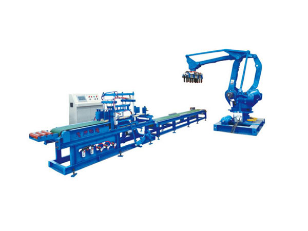 The full-auto brick-cutting & setting production system